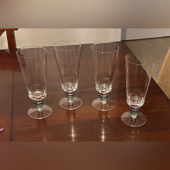 Block Carnival Iced Tea Glasses - set of 4 - Picture 2 of 6